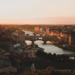 view of the Ponte Vecchio in Florence